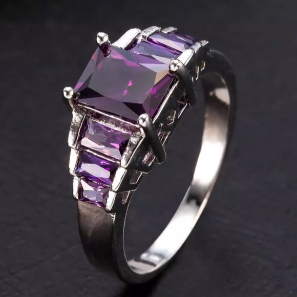 🎀925 Beautiful Amethyst Ring - Picture 7 of 7